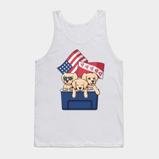 Labradors In USA Tank Top